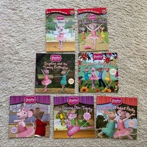 Angelina Bellerina 7 book bundle some w/ stickers